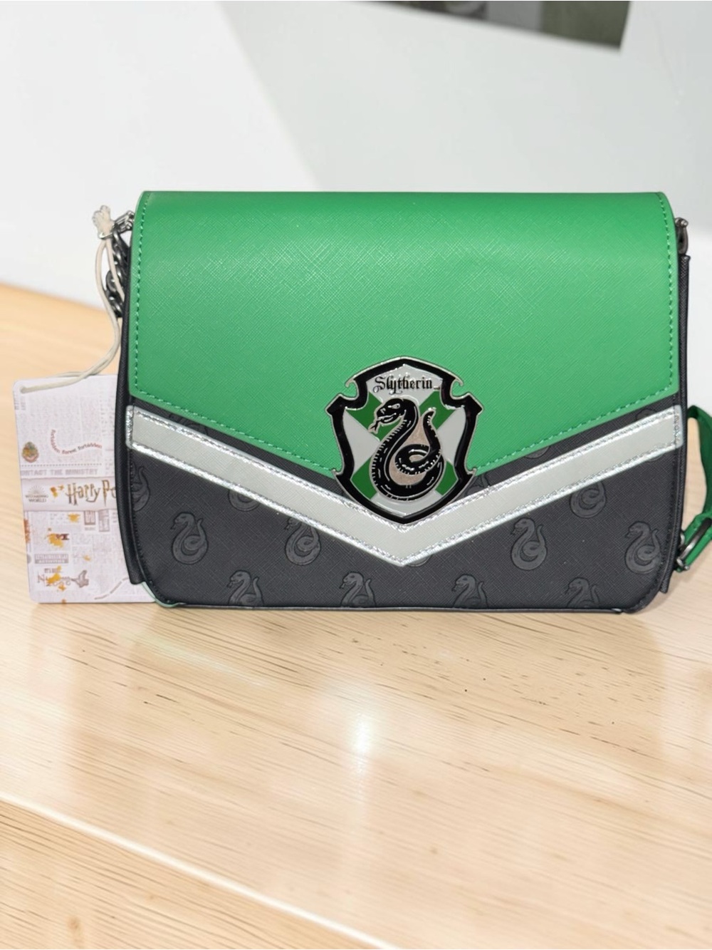 Loungefly Harry Potter Wizarding World Slytherin Crossbody Bag